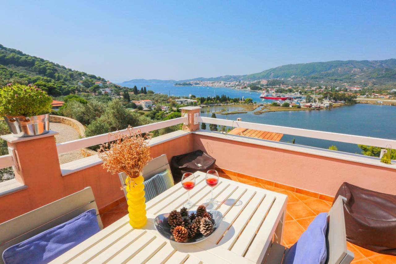 Skiathos Seaview Villa With Pool Пунда Экстерьер фото