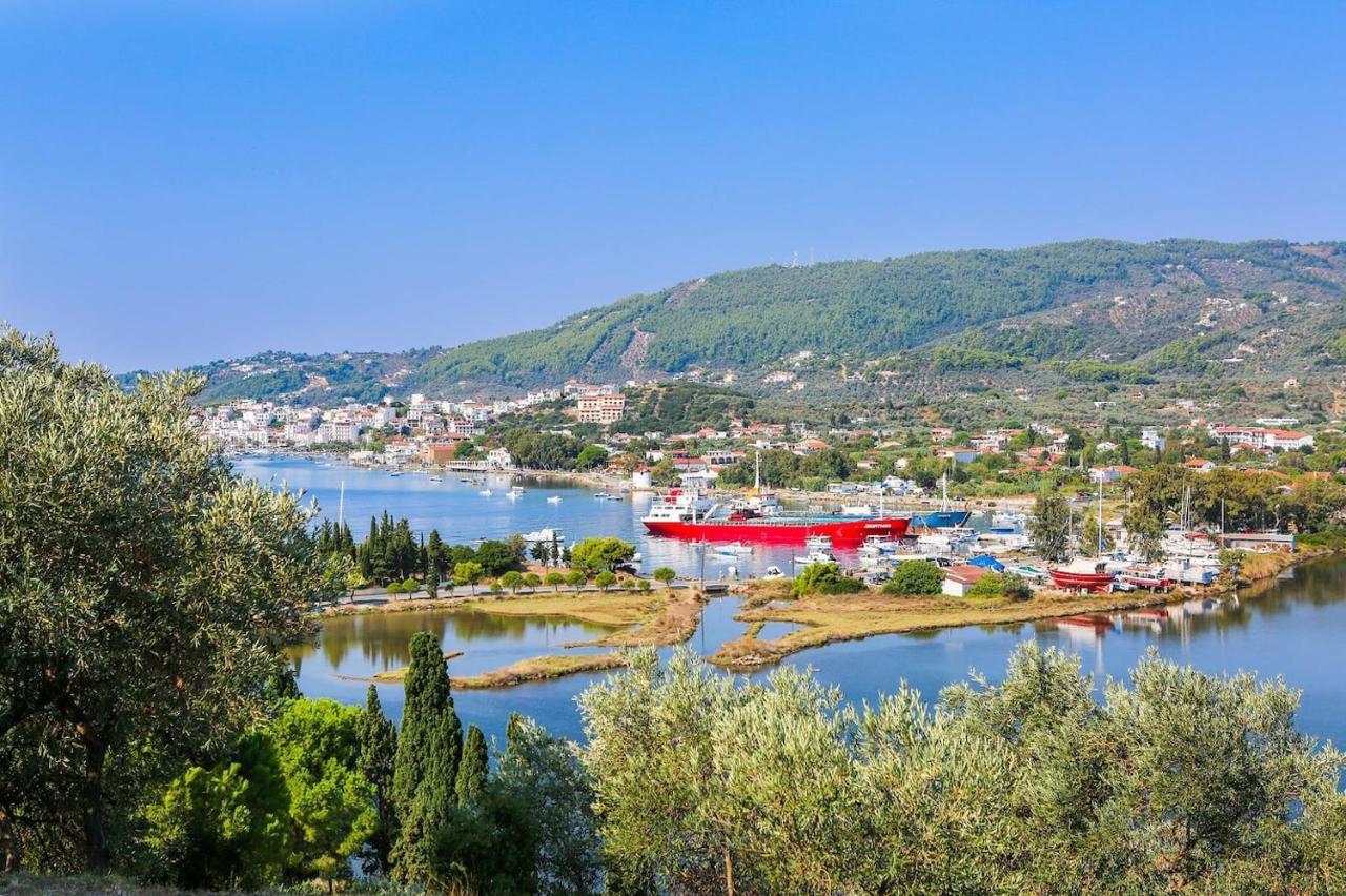 Skiathos Seaview Villa With Pool Пунда Экстерьер фото